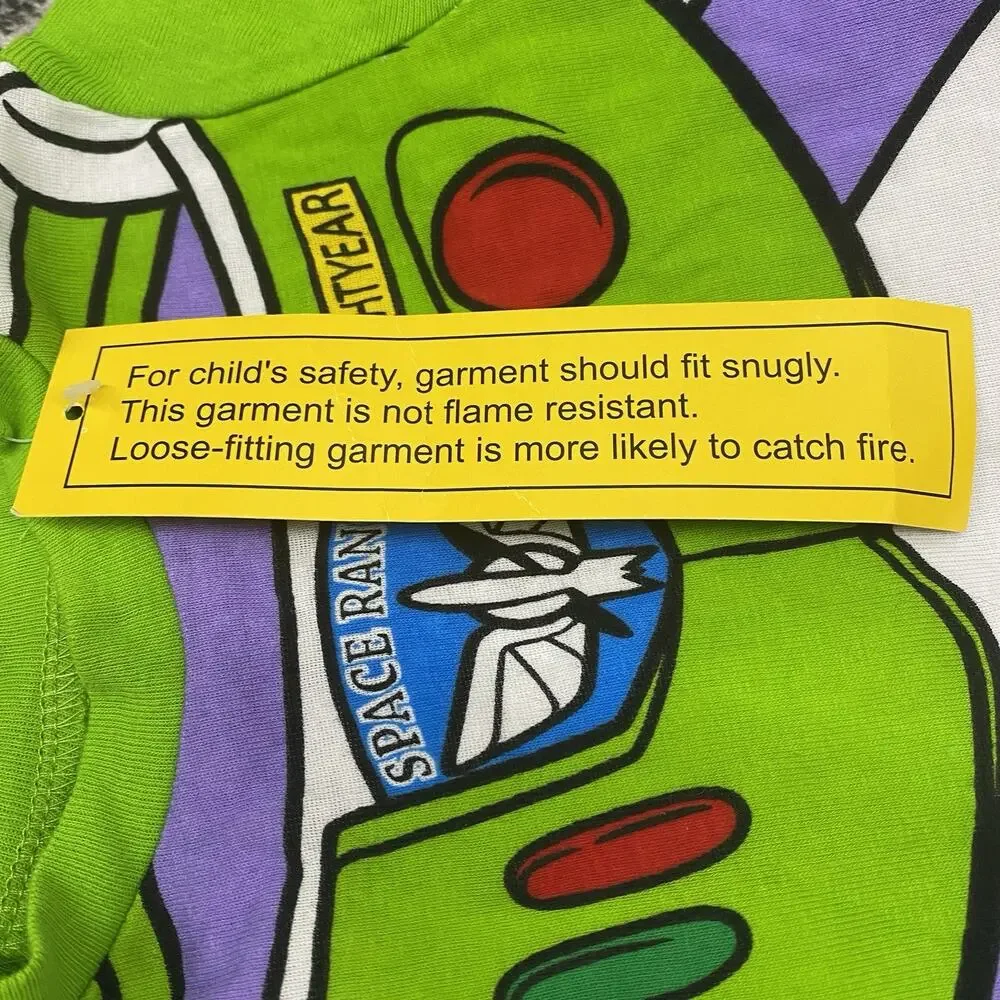 Disney Pixar Toy Story Buzz Lightyear 2-Piece Pajama Set 2T Green Cotton NWT